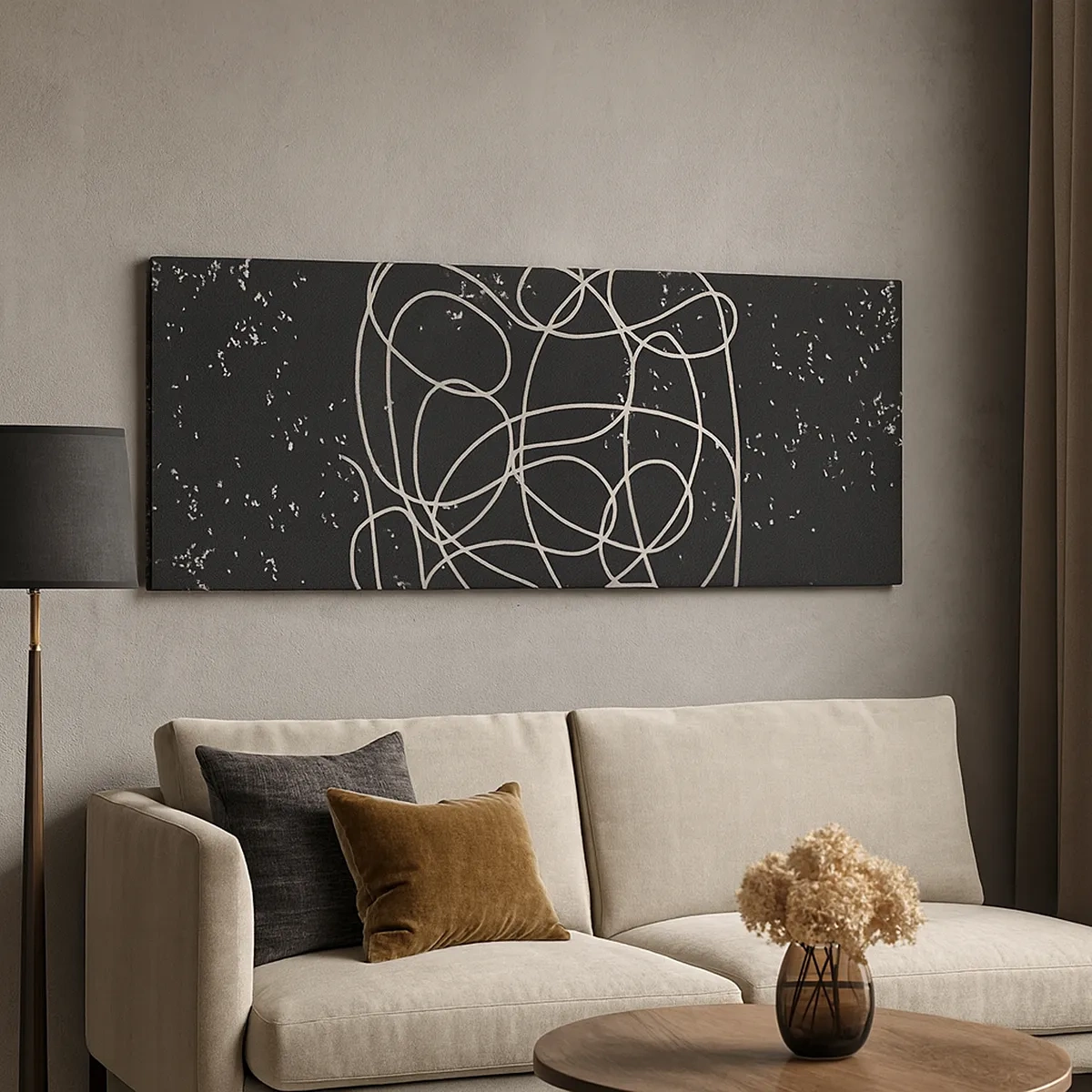 Tablou pe pânză - Gânduri rătăcitoare - 30x30 cm