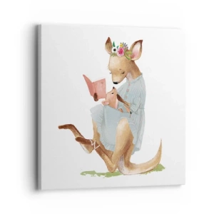 Tablou pe pânză - Citește-mi, mamă - 30x30 cm