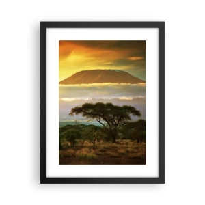 Poster în ramă neagră - Visul unui călător - 30x40 cm