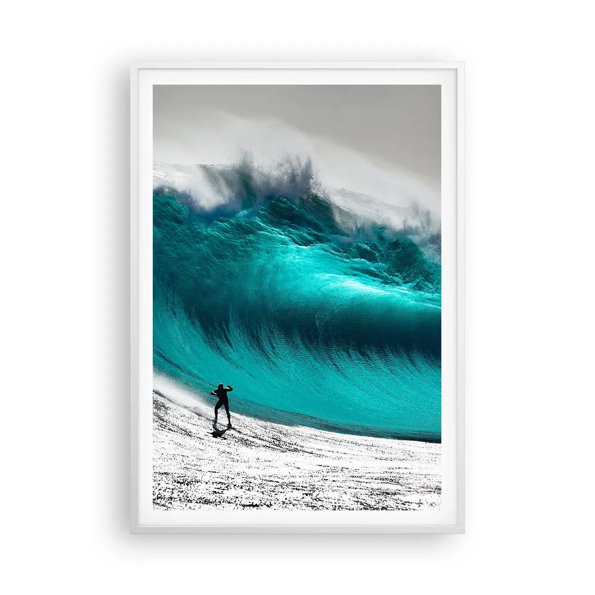 Poster în ramă albă - Provocare acceptată - 70x100 cm