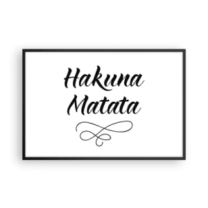 Poster în ramă neagră - Cel mai bun sfat - 91x61 cm