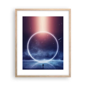 Poster în ramă de stejar deschis - Ei sunt deja aici... - 40x50 cm