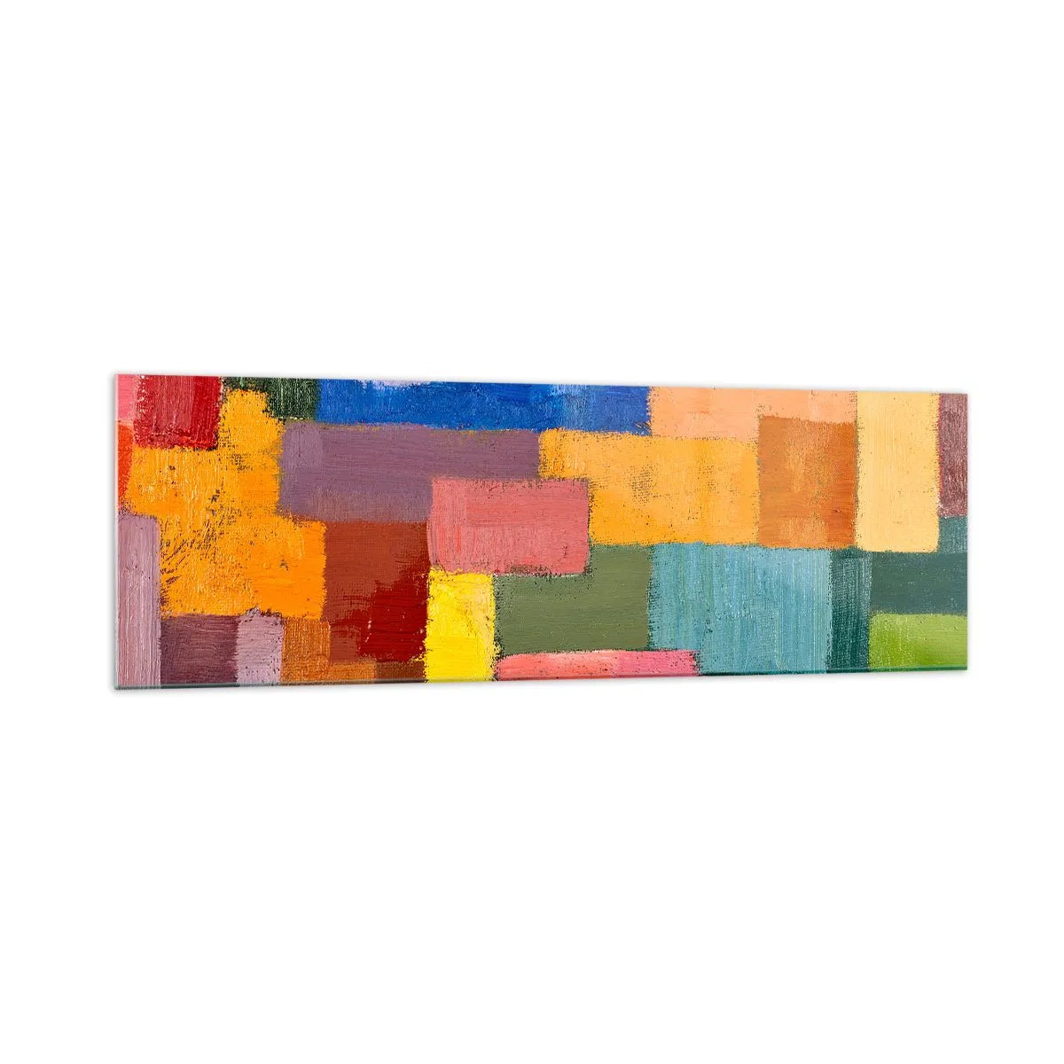 Tablou pe sticlă - Fiecare diferită, toate colorate - 160x50 cm