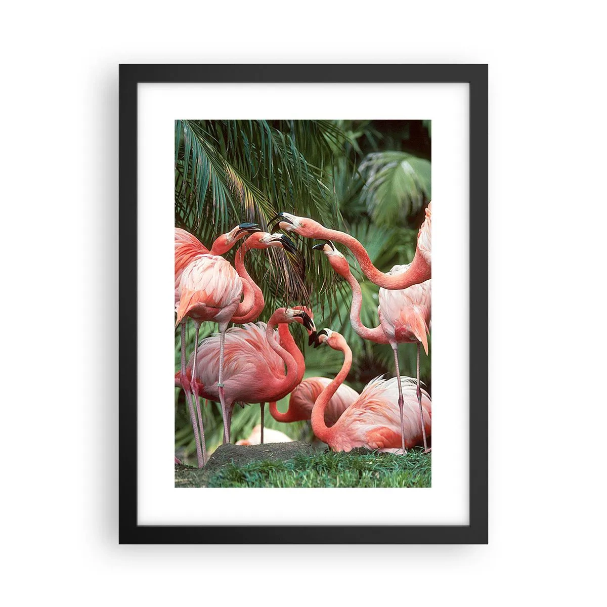 Poster în ramă neagră - Bârfa de după-amiază - 30x40 cm