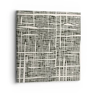 Tablou pe pânză - O compoziție țesută - 30x30 cm