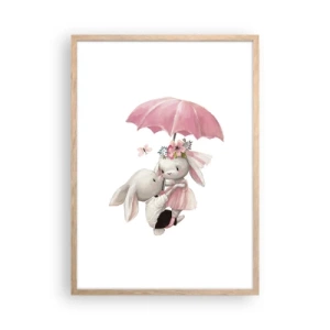 Poster în ramă de stejar deschis - Pur și simplu dragoste - 50x70 cm