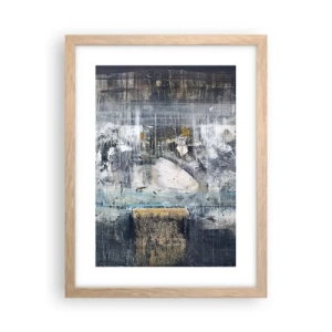 Poster în ramă de stejar deschis - Ca pe gheață, ca pe asfalt - 30x40 cm