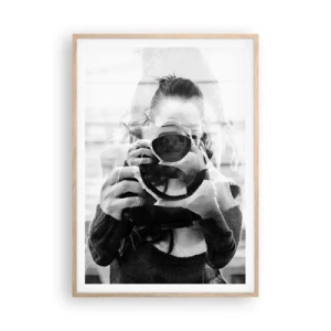 Poster în ramă de stejar deschis - Creator și material - 70x100 cm