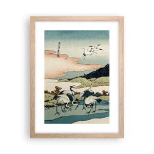 Poster în ramă de stejar deschis - În mod japonez - 30x40 cm