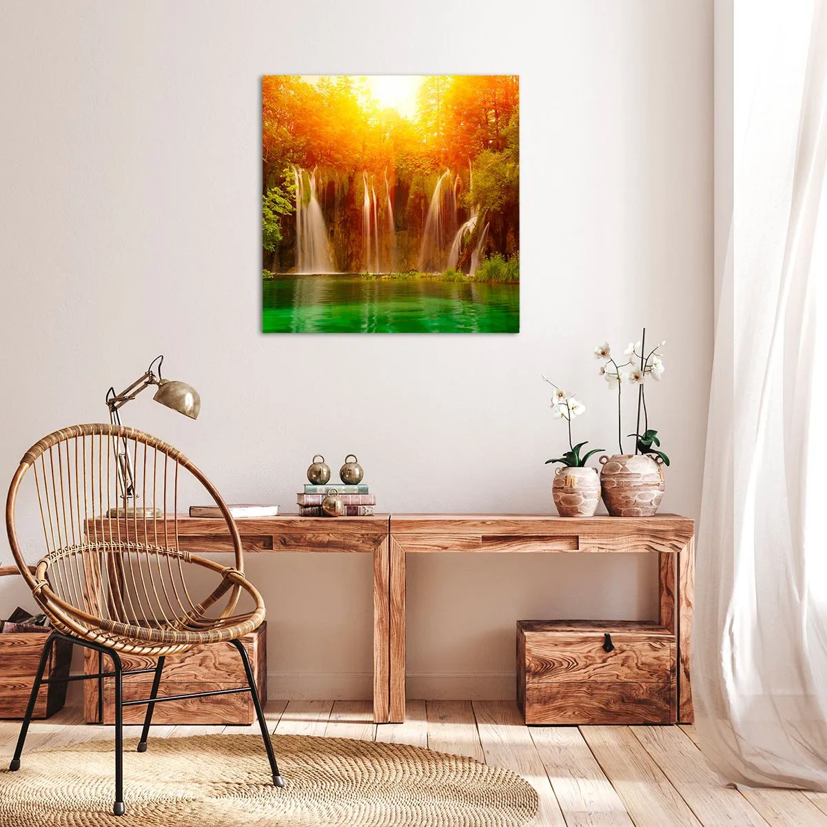 Tablou pe pânză - La soare și la umbră - 70x70 cm