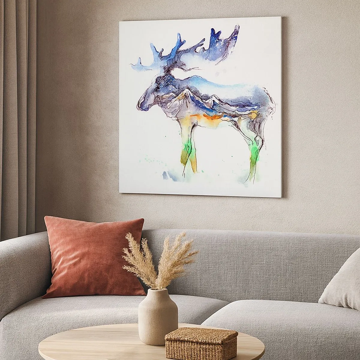 Tablou pe pânză - Eroul poveștii de iarnă - 30x30 cm