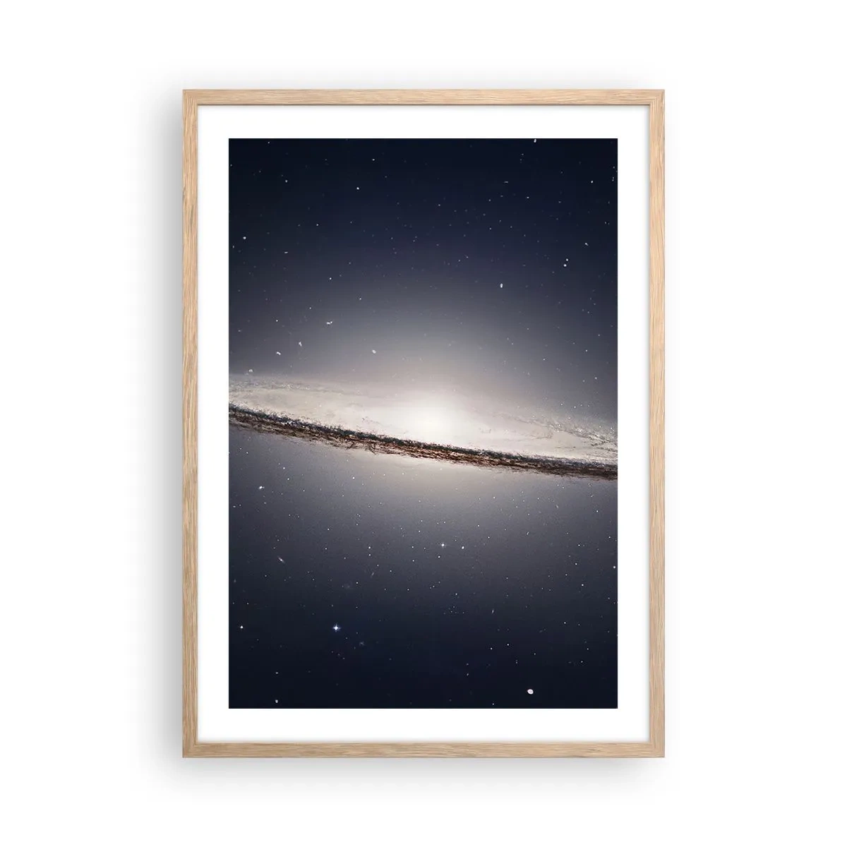 Poster în ramă de stejar deschis - Cu mult timp în urmă, într-o galaxie foarte, foarte îndepărtată... - 50x70 cm
