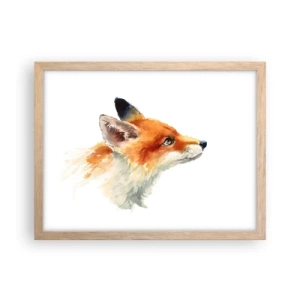 Poster în ramă de stejar deschis - Nu poți fi niciodată prea atent - 40x30 cm