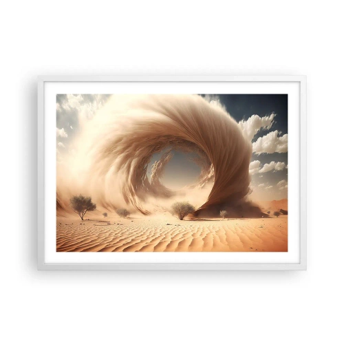 Poster în ramă albă - Portal deschis - 70x50 cm