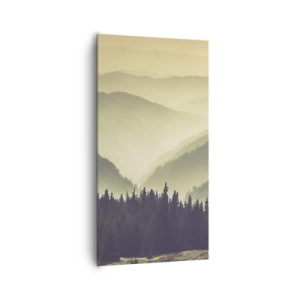 Tablou pe pânză - Dincolo de munți... - 65x120 cm