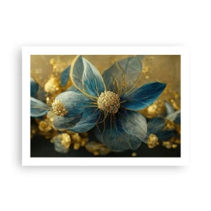 Poster - Floare cu aur - 70x50 cm