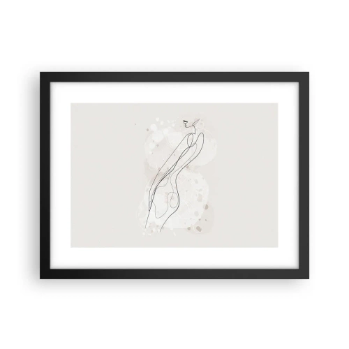 Poster în ramă neagră - Să rătăcești cu privirea - 40x30 cm