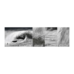 Mostră tapet Premium Canvas - Mânia oceanului - Mare, Ocean, Val înalt - 100x30 cm