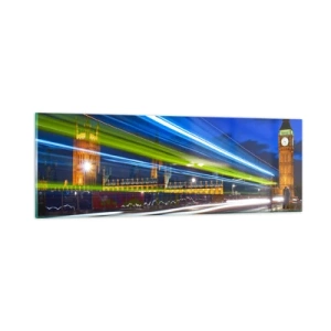 Tablou pe sticlă - Sub ochiul lui Big Ben - 90x30 cm