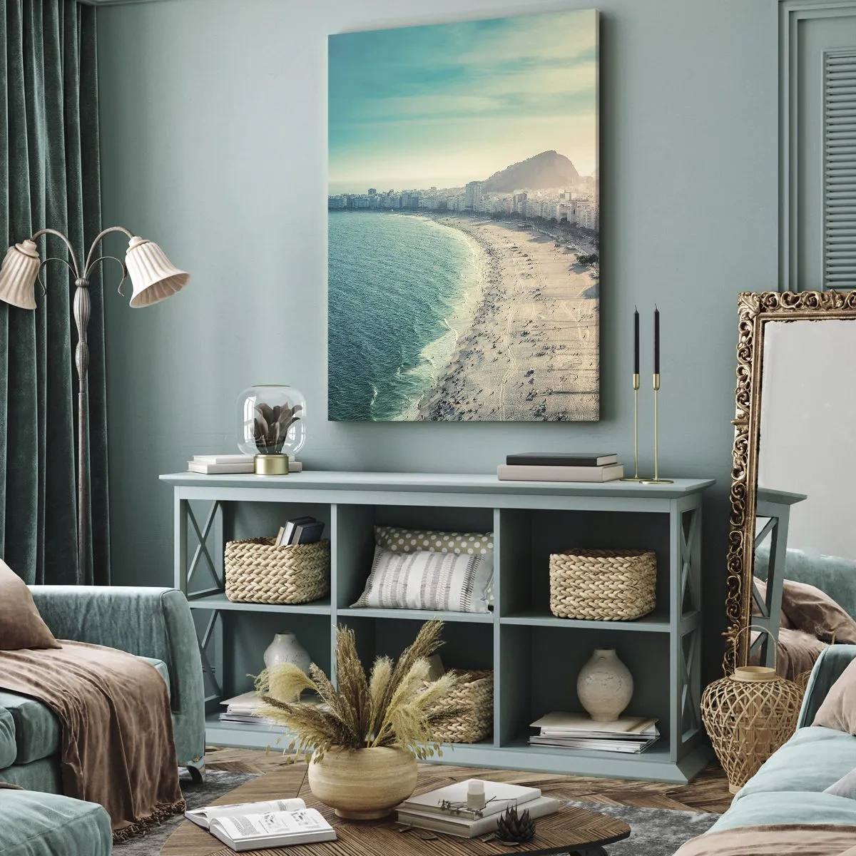 Tablou pe pânză - Vacanță perpetuă în Rio - 55x100 cm