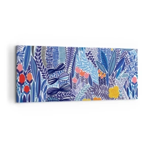 Tablou pe pânză - Grădină havaiană - 100x40 cm