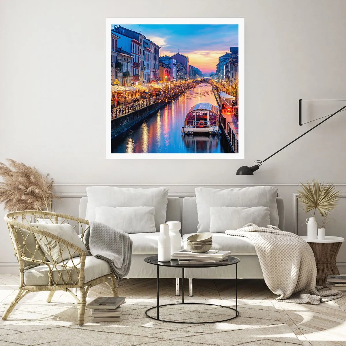 Poster - O seară de lumină și distracție - 30x30 cm
