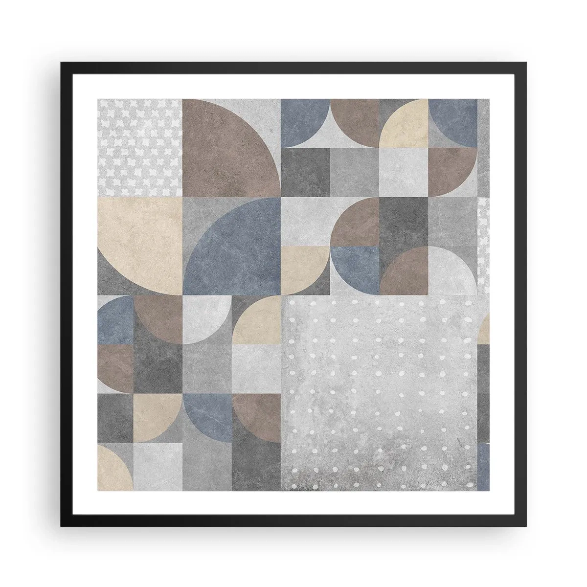 Poster în ramă neagră - Fantezie ceramică - 60x60 cm