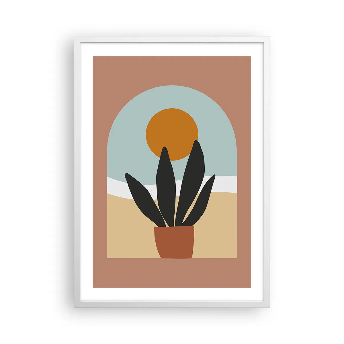 Poster în ramă albă - Bucurii mici - 50x70 cm