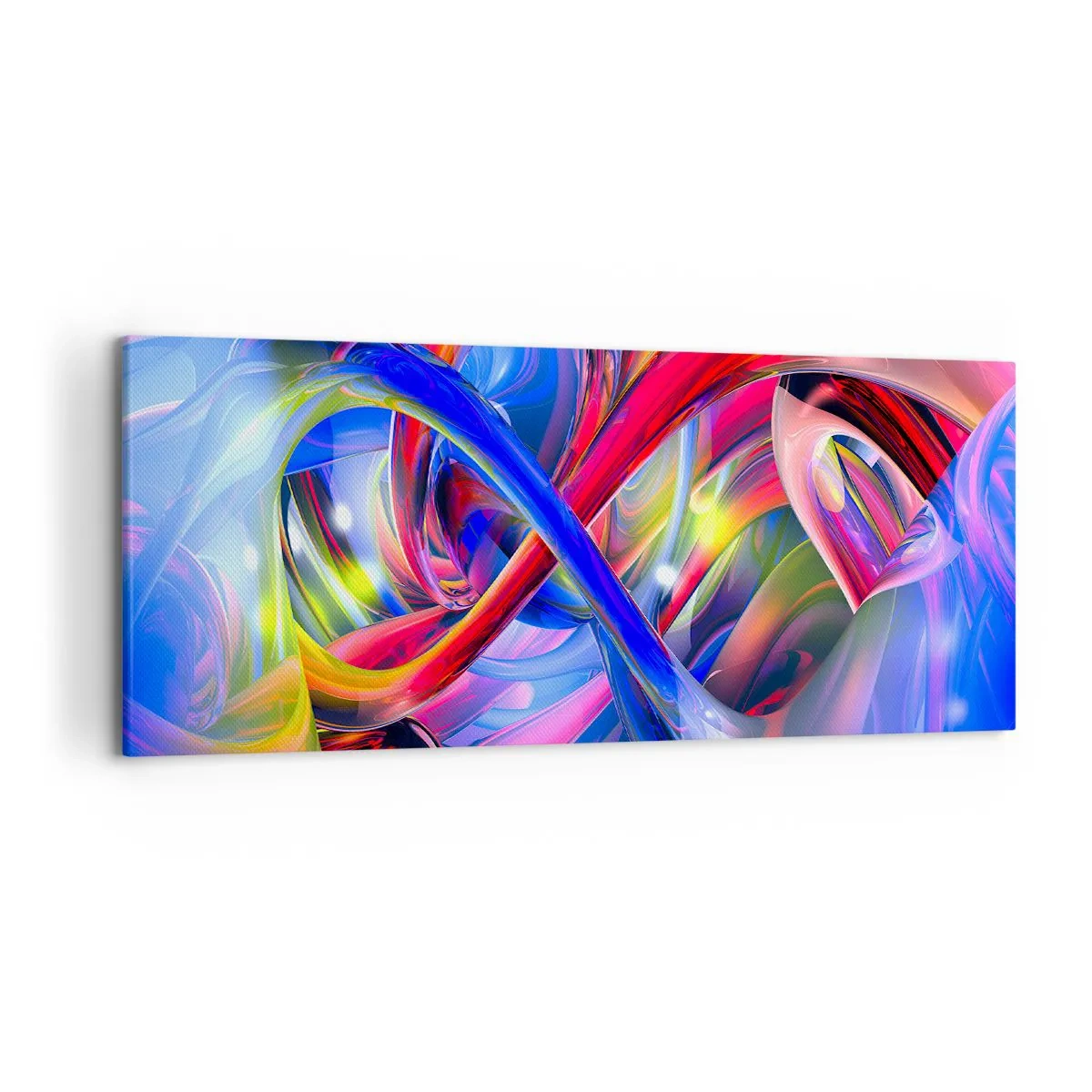Tablou pe pânză - Dansul culorilor - 120x50 cm