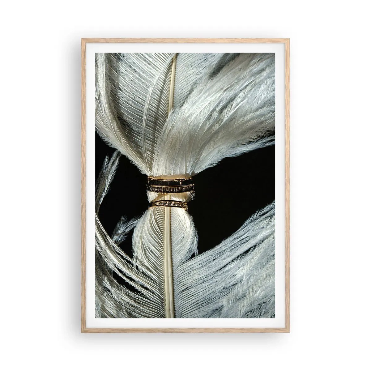 Poster în ramă de stejar deschis - ...și nu te voi părăsi.. - 70x100 cm