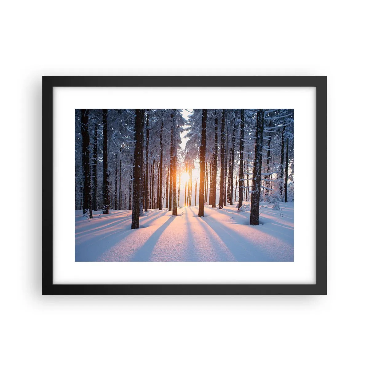 Poster în ramă neagră - În mod clar în alb și negru - 40x30 cm