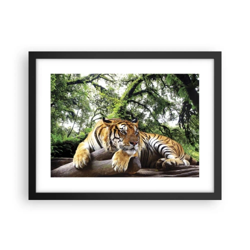 Poster în ramă neagră - Cu respect - 40x30 cm