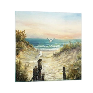 Tablou pe sticlă - Retragere fără vânt - 30x30 cm