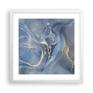 Poster în ramă albă - Praf de aur - 40x40 cm
