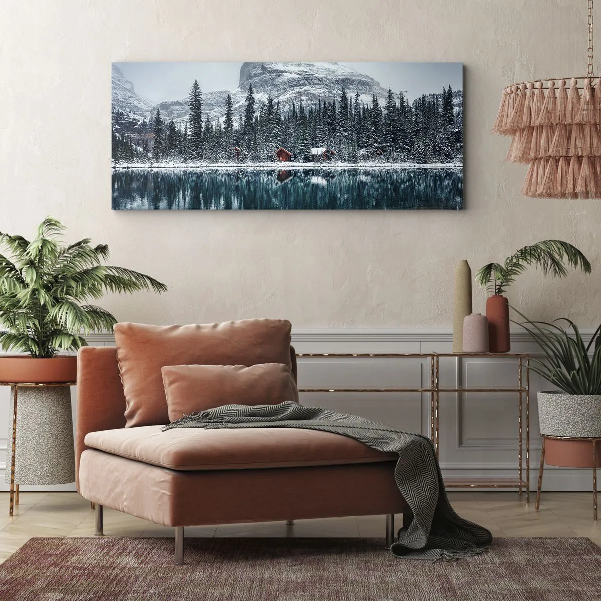 Tablou pe pânză - Refugiu canadian - 90x30 cm
