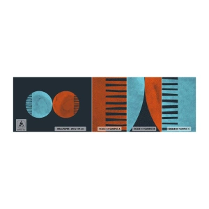 Mostră de Tapet Standard Eco - Doar geometrie? - Abstracția, Bucată, Districte - 100x30 cm