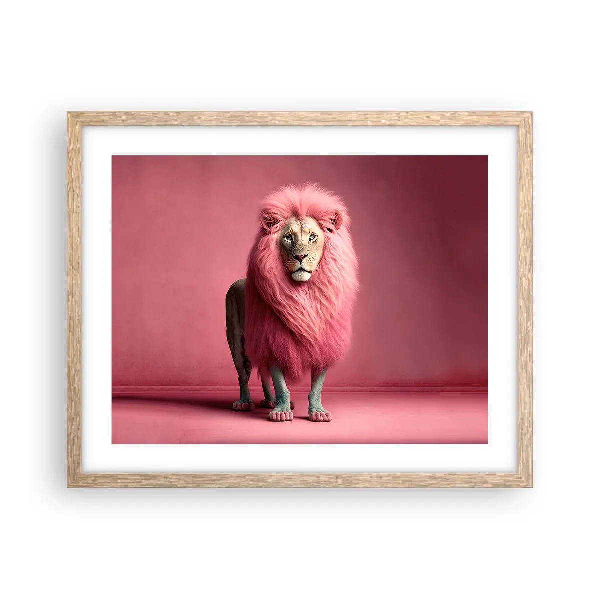 Poster în ramă de stejar deschis - Și nu-ți mai este frică - 50x40 cm