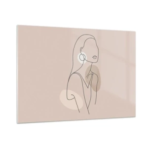 Tablou pe sticlă - Icoana fecioarei - 100x70 cm