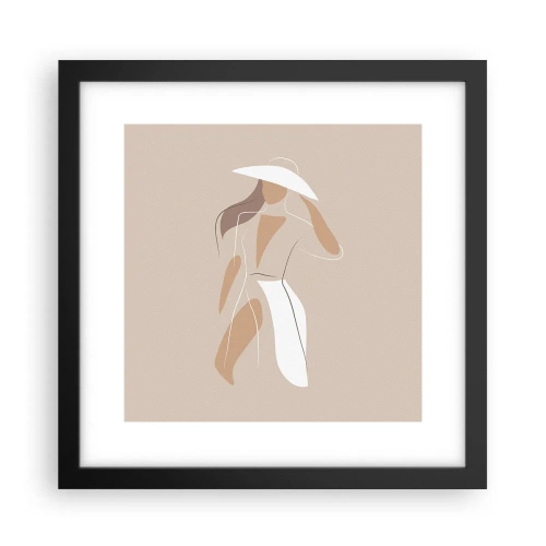 Poster în ramă neagră - Moda este distractivă - 30x30 cm