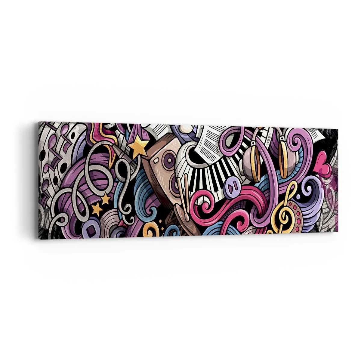 Tablou pe pânză - Melodie complicată - 90x30 cm