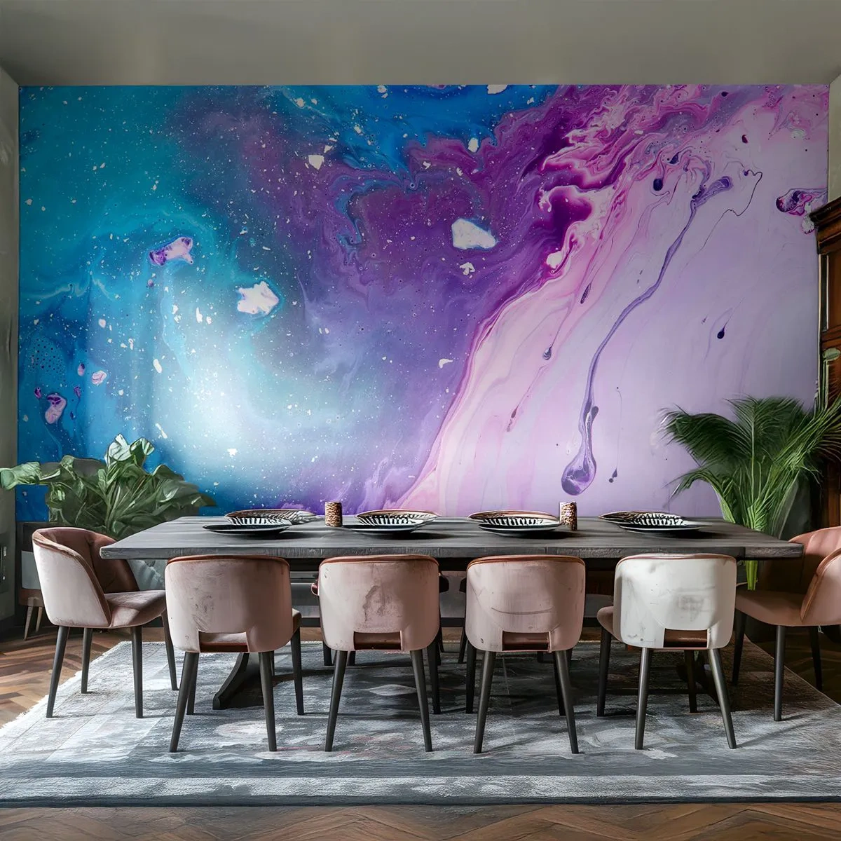Tapet Standard Eco - Yin și yang - Abstracția, Bucată, Pictura - 400x280 cm
