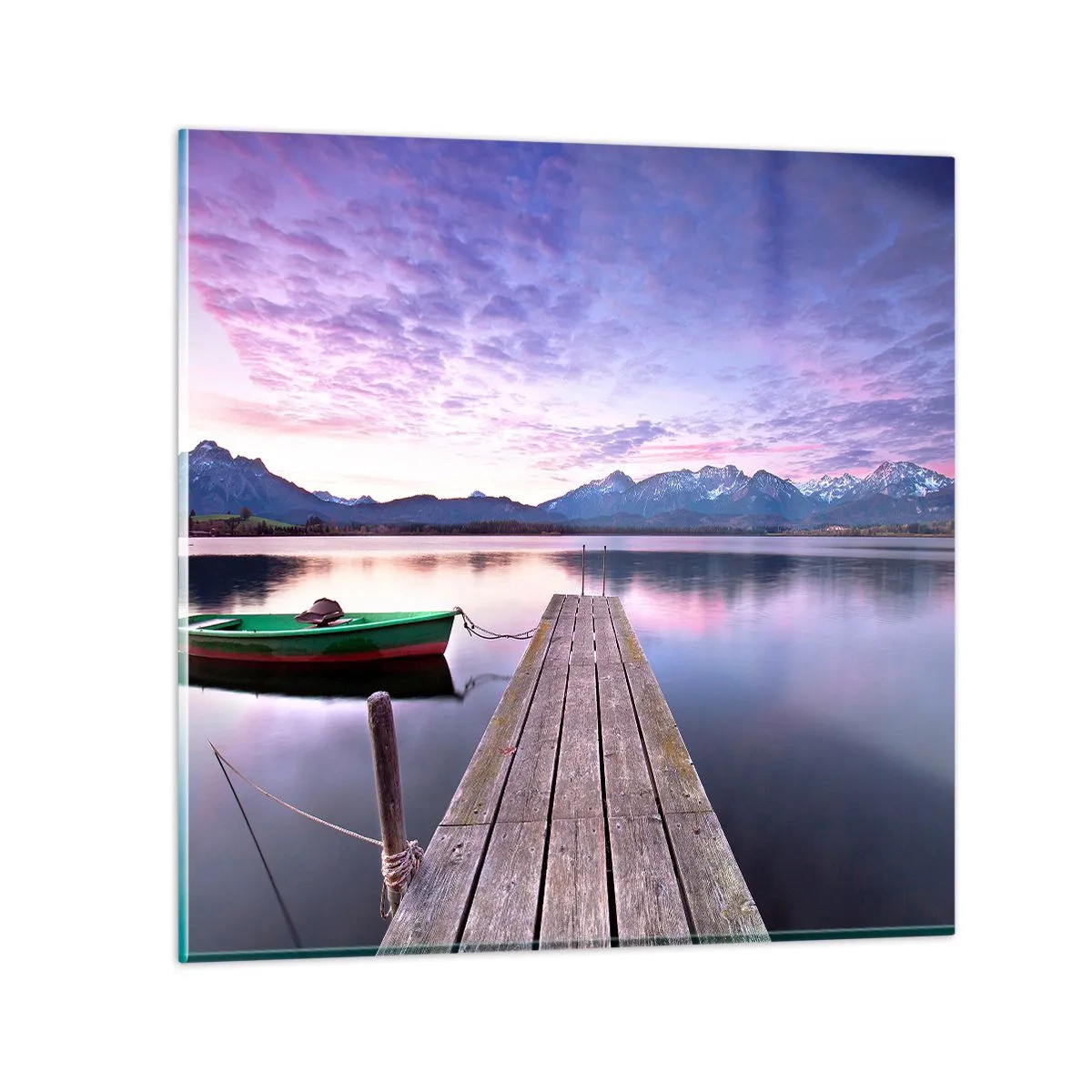 Tablou pe sticlă - Tăcere prietenoasă - 50x50 cm