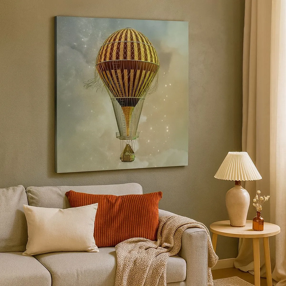 Tablou pe pânză - Zboruri de pionierat - 30x30 cm