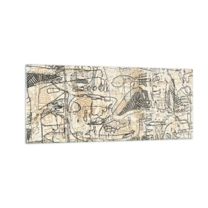 Tablou pe sticlă - Așteaptă să fie descifrat - 100x40 cm