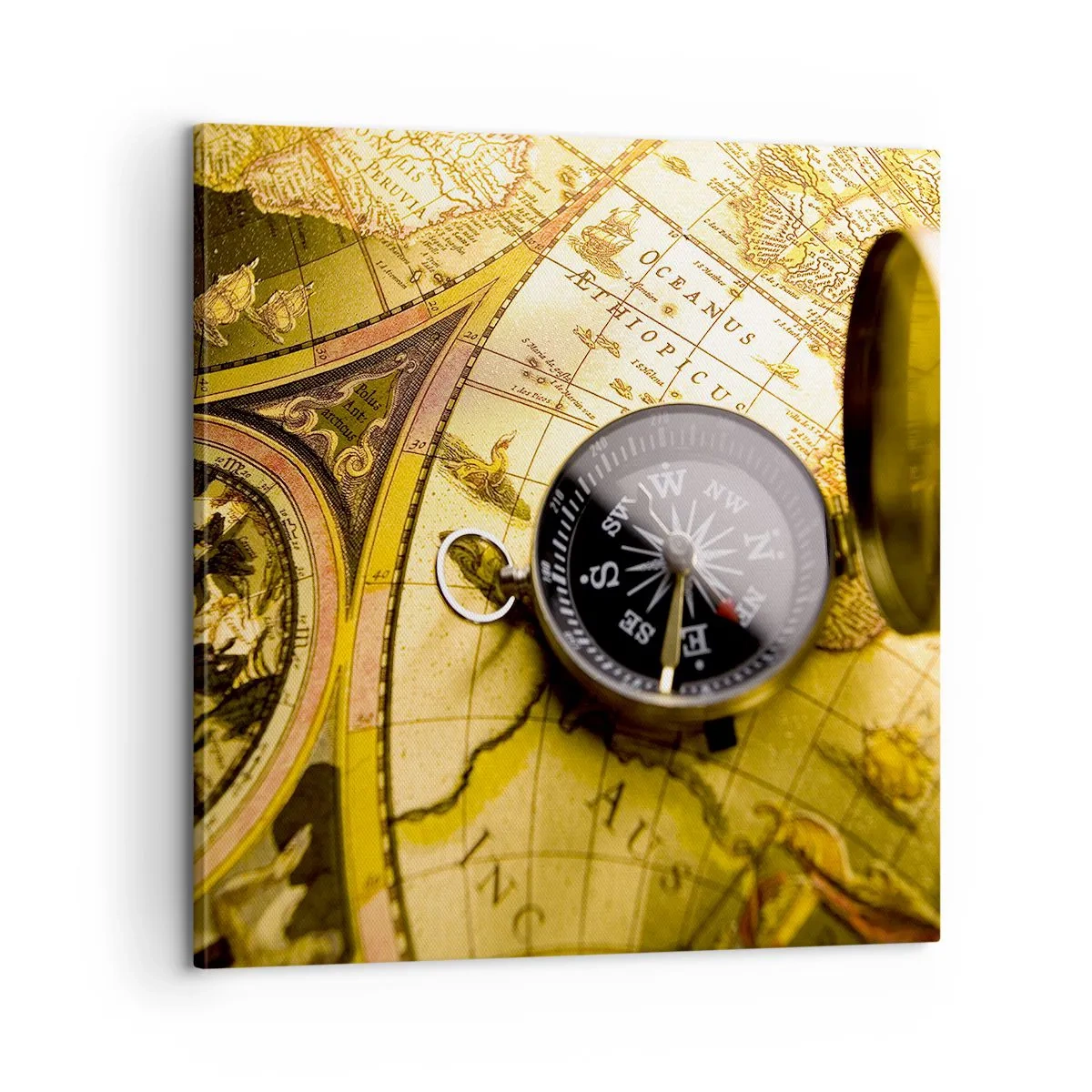 Tablou pe pânză - Sau poate până la capătul lumii? - 60x60 cm