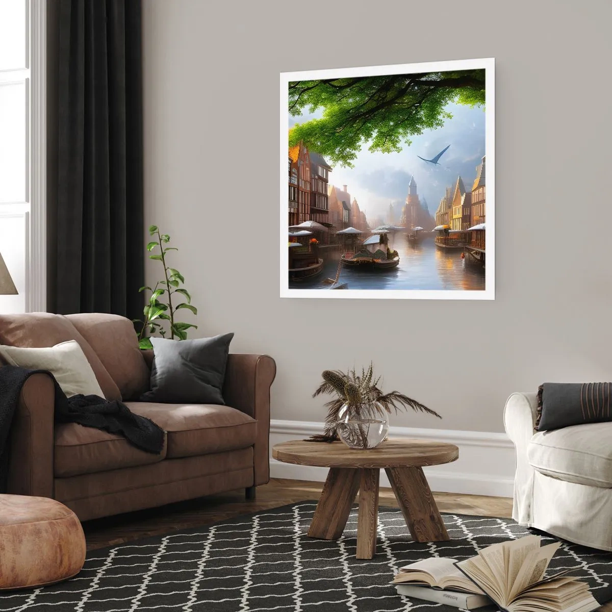 Poster - Peisaj urban olandez - 60x60 cm