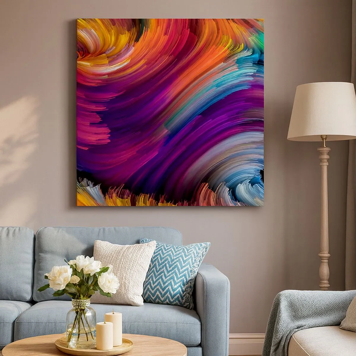 Tablou pe pânză - Începutul unei lumi noi - 30x30 cm