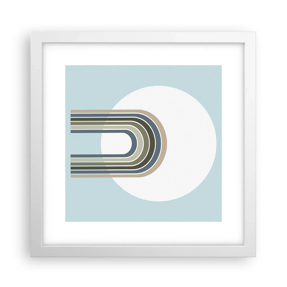 Poster în ramă albă - Atracție irezistibilă - 30x30 cm