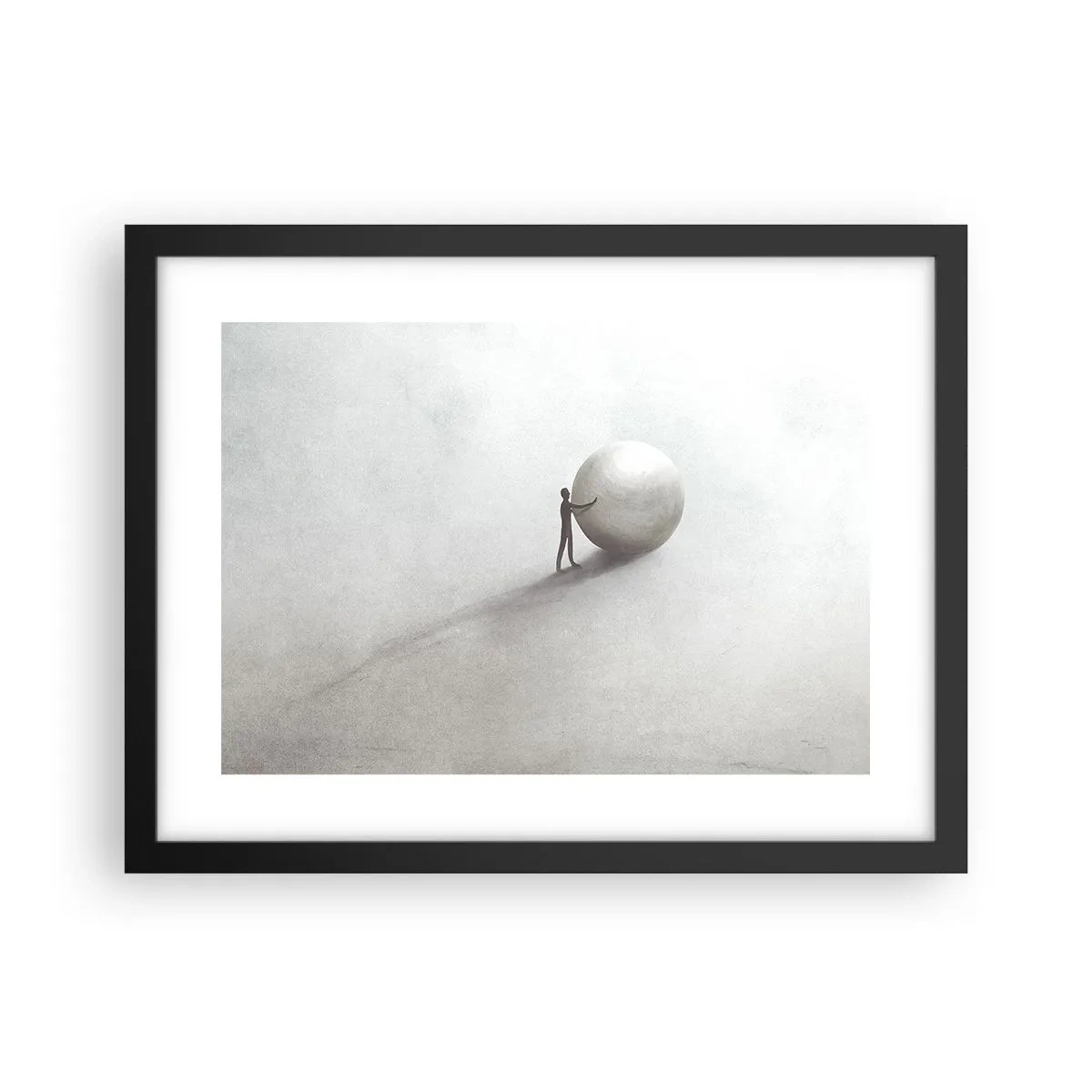Poster în ramă neagră - Jocul vieții - 40x30 cm