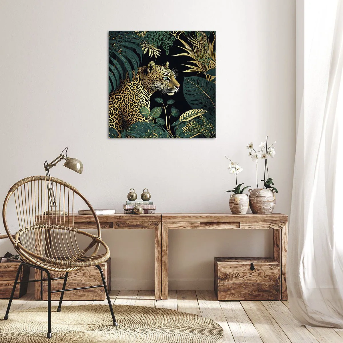 Tablou pe pânză - Domnitorul junglei - 30x30 cm
